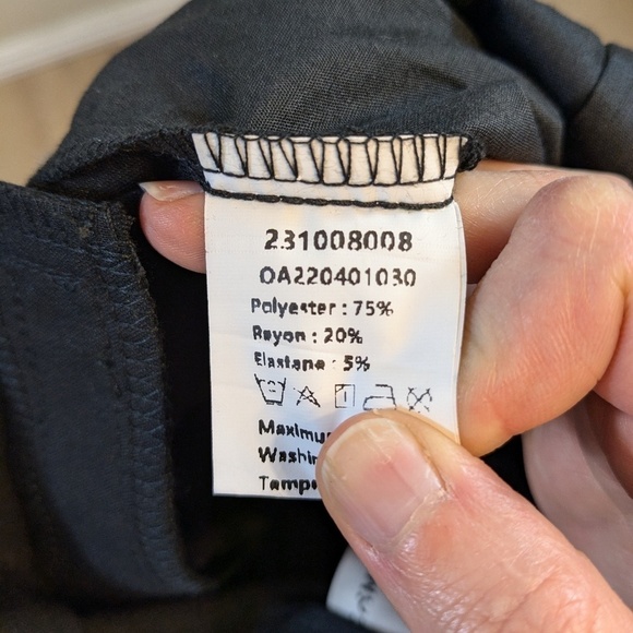 Commense Black Pleated Cuffed Pants Size XS - Picture 5 of 5